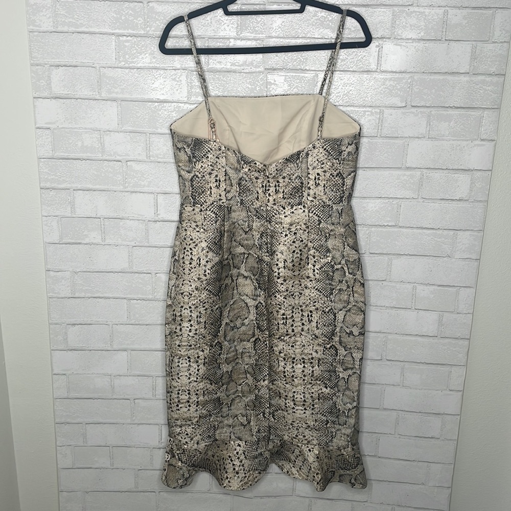 NWT Hutch Etta Ruffle Hem Pencil Print Dress - Picture 8 of 16